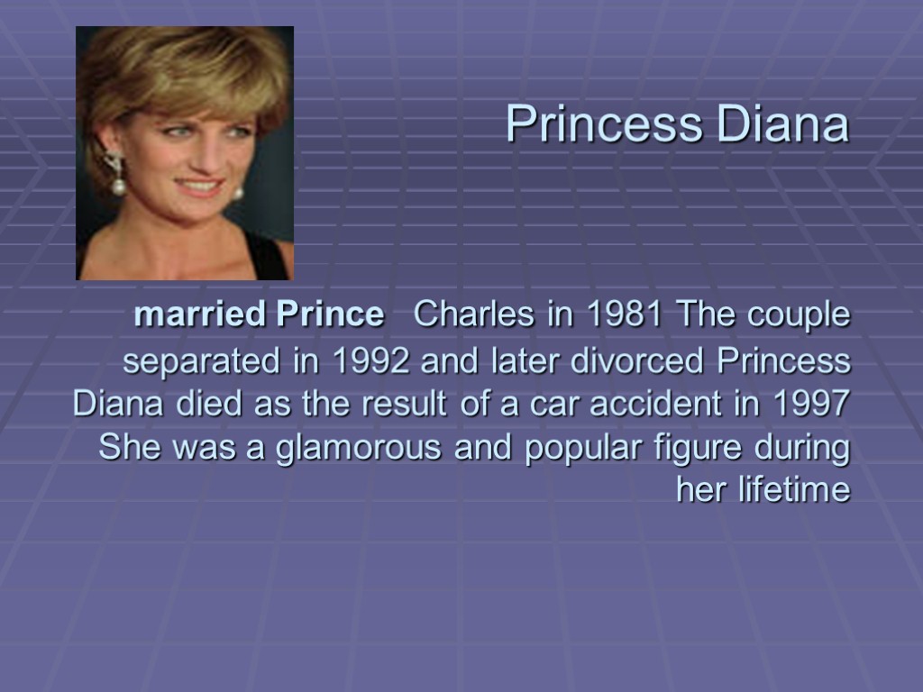Princess Diana married Prince Charles in 1981 The couple separated in 1992 and later
